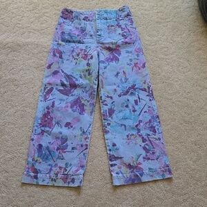 Anthropologie Multicolor Floral Jeans